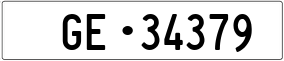 Trailer License Plate